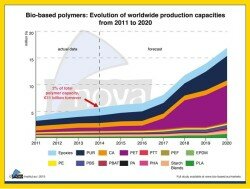bio-based polymers worldwide production capacities